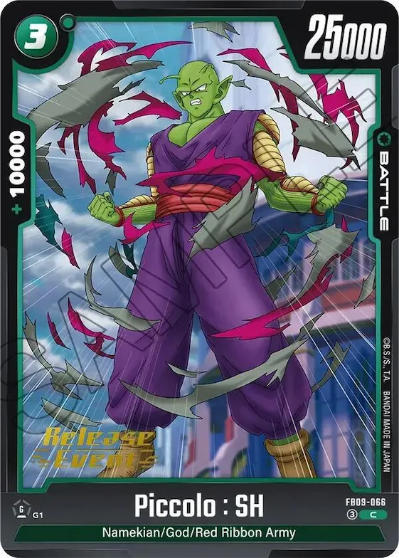 Piccolo : SH - FB09-066 #fb9-066 – Dual Evolution Release Event Cards