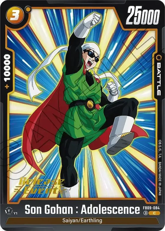 Son Gohan : Adolescence #fb9-084 – Dual Evolution Release Event Cards