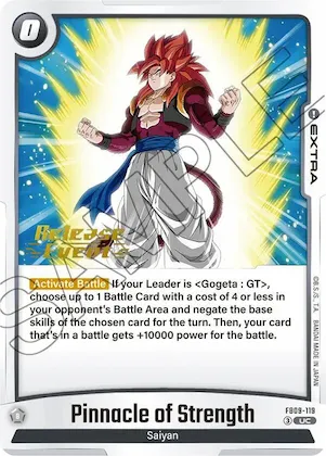 Pinnacle of Strength #fb9-119 – Dual Evolution Release Event Cards