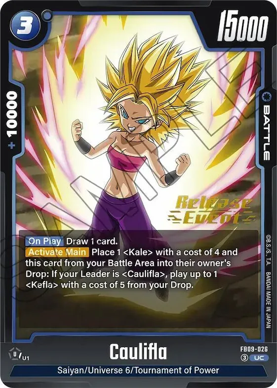 Caulifla #fb9-026 – Dual Evolution Release Event Cards