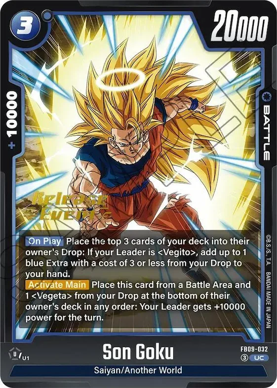 Son Goku - FB09-032 #fb9-032 – Dual Evolution Release Event Cards