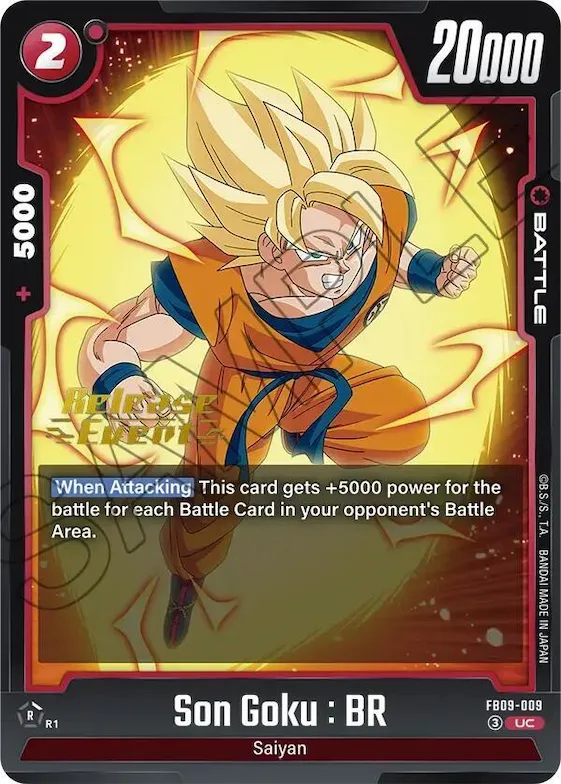 Son Goku : BR - FB09-009 #fb9-009 – Dual Evolution Release Event Cards