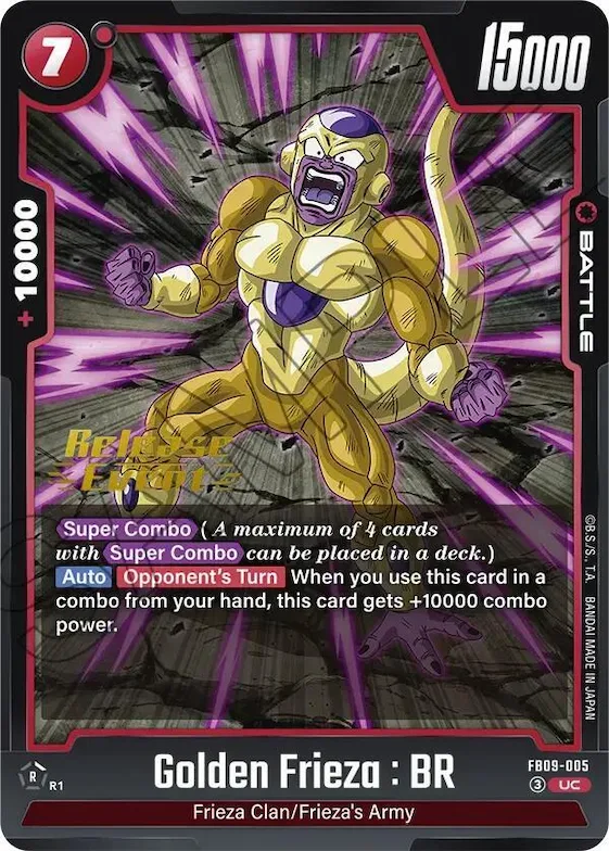 Golden Frieza : BR #fb9-005 – Dual Evolution Release Event Cards