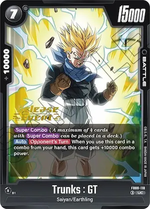 Trunks : GT - FB09-110 #fb9-110 – Dual Evolution Release Event Cards
