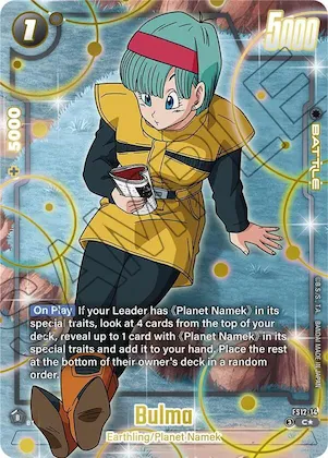 Bulma - FS12-14 (Gold) #fs12-14 – Starter Deck EX: The Beat of Ki