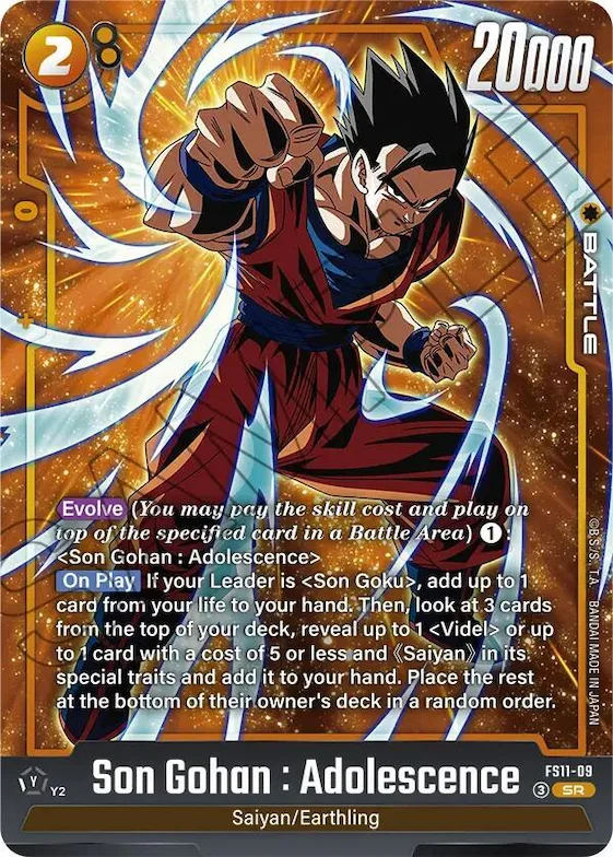 Son Gohan : Adolescence - FS11-09 #fs11-09 – Starter Deck EX: The Phase of Evolution