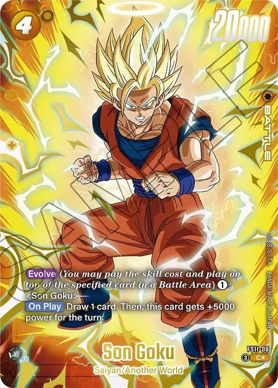 Son Goku - FS11-06 (Gold) #fs11-06 – Starter Deck EX: The Phase of Evolution