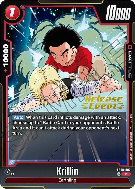Krillin - FB08-003 #fb8-003 – Saiyan's Pride Release Event Cards