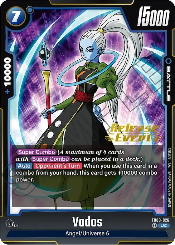 Vados #fb8-026 – Saiyan's Pride Release Event Cards