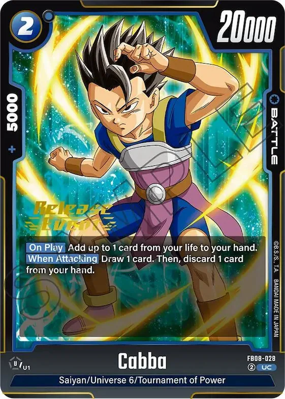 Cabba - FB08-028 #fb8-028 – Saiyan's Pride Release Event Cards