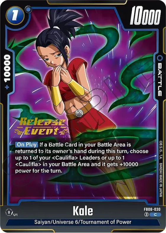 Kale - FB08-030 #fb8-030 – Saiyan's Pride Release Event Cards