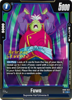 Fuwa #fb8-043 – Saiyan's Pride Release Event Cards