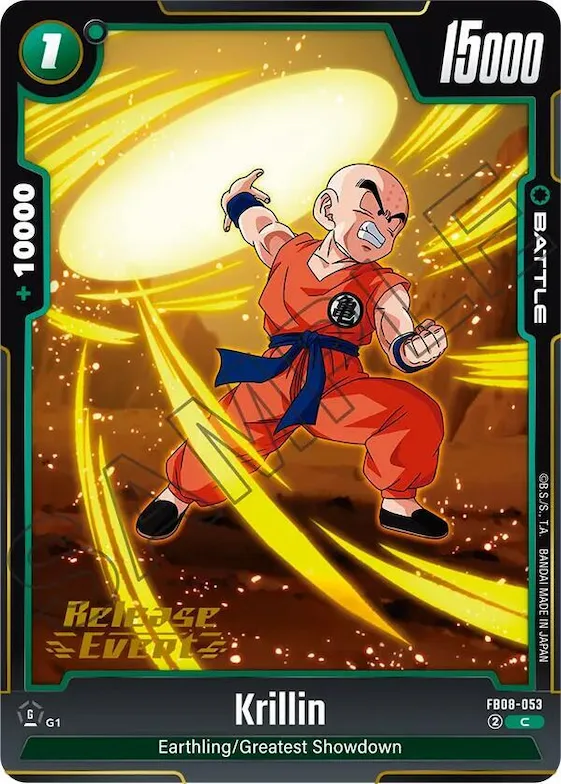 Krillin - FB08-053 #fb8-053 – Saiyan's Pride Release Event Cards