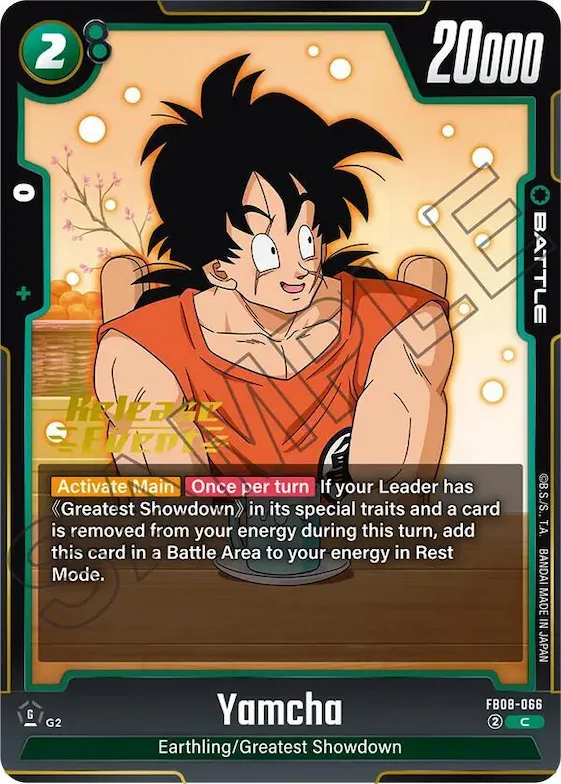 Yamcha #fb8-066 – Saiyan's Pride Release Event Cards