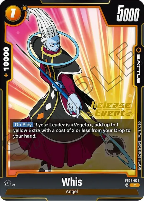 Whis #fb8-075 – Saiyan's Pride Release Event Cards