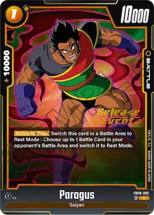 Paragus - FB08-082 #fb8-082 – Saiyan's Pride Release Event Cards