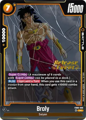 Broly - FB08-088 #fb8-088 – Saiyan's Pride Release Event Cards