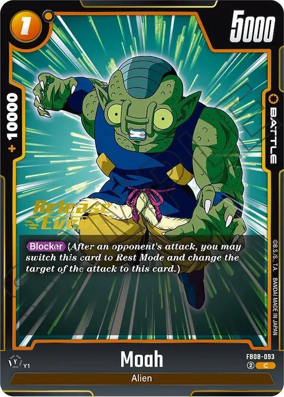 Moah #fb8-093 – Saiyan's Pride Release Event Cards