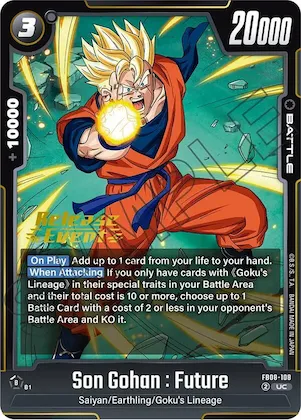 Son Gohan : Future - FB08-108 #fb8-108 – Saiyan's Pride Release Event Cards