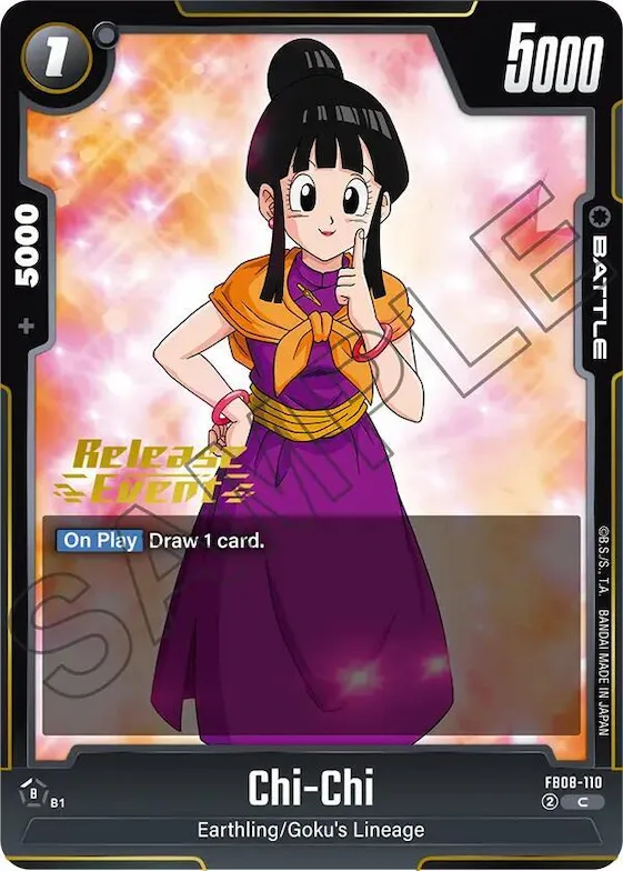 Chi-Chi #fb8-110 – Saiyan's Pride Release Event Cards