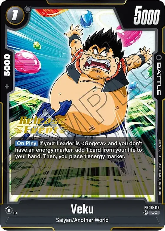 Veku #fb8-116 – Saiyan's Pride Release Event Cards