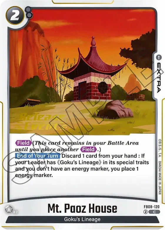 Mt. Paoz House #fb8-120 – Saiyan's Pride Release Event Cards