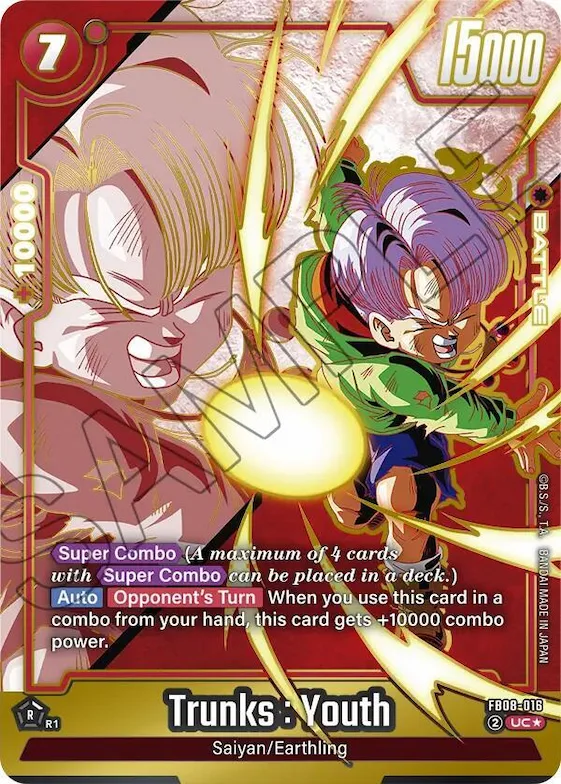 Trunks : Youth - FB08-016 (Alternate Art) #fb8-016 – Saiyan's Pride