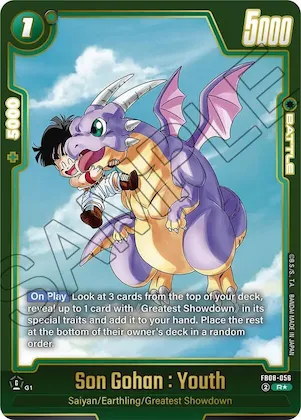 Son Gohan : Youth - FB08-056 (Alternate Art) #fb8-056 – Saiyan's Pride