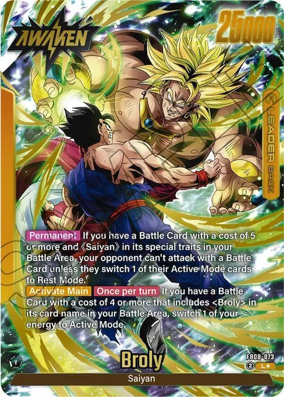 Broly - FB08-073 (Alternate Art) #fb8-073 – Saiyan's Pride