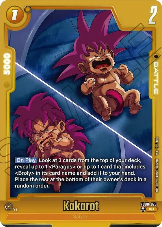 Kakarot - FB08-076 (Alternate Art) #fb8-076 – Saiyan's Pride