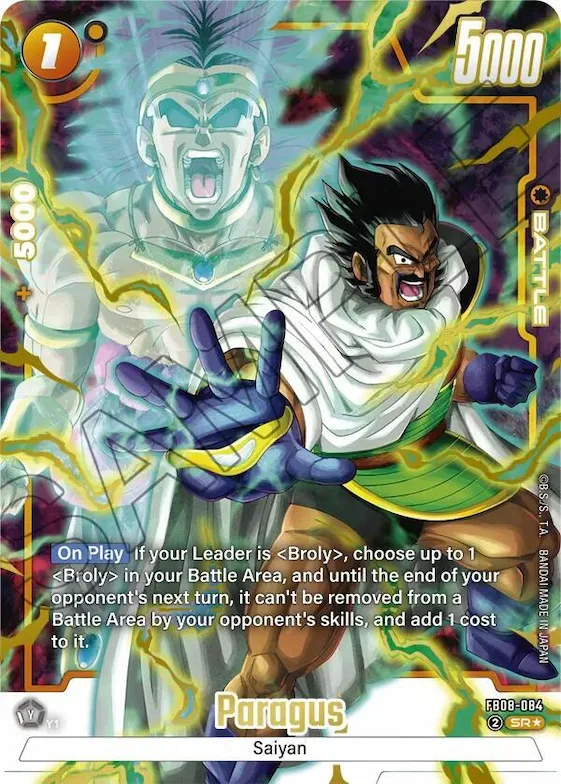 Paragus - FB08-084 (Alternate Art) #fb8-084 – Saiyan's Pride