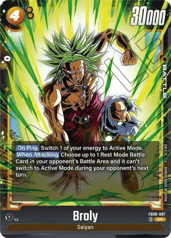 Broly - FB08-087 #fb8-087 – Saiyan's Pride