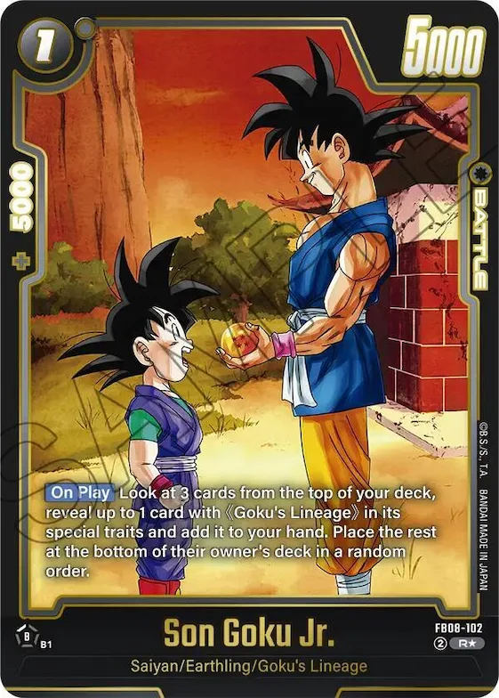 Son Goku Jr. - FB08-102 (Alternate Art) #fb8-102 – Saiyan's Pride