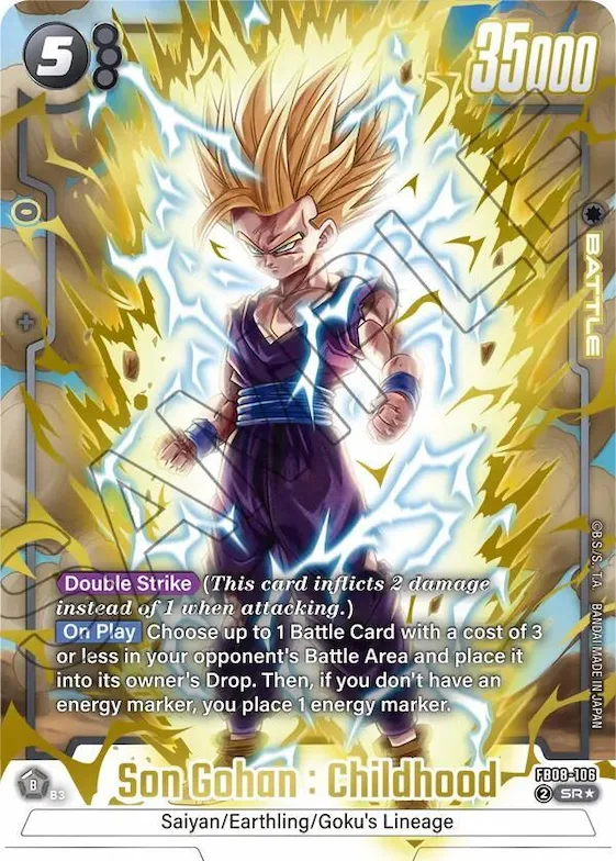 Son Gohan : Childhood - FB08-106 (Alternate Art) #fb8-106 – Saiyan's Pride