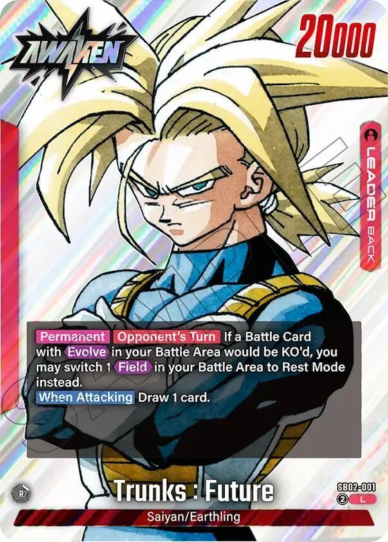 Trunks : Future - SB02-001 #sb2-001 – Manga Booster 02