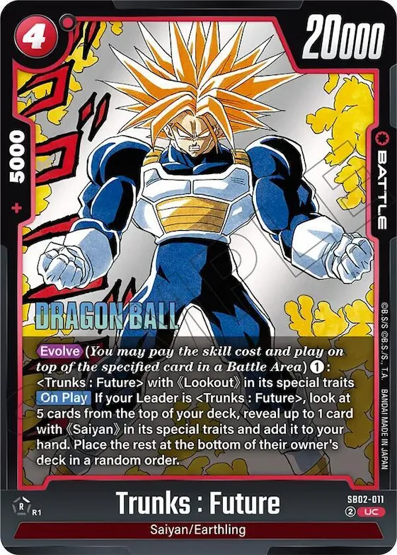 Trunks : Future - SB02-011 #sb2-011 – Manga Booster 02