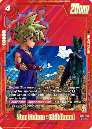 Son Gohan : Childhood - SB02-006 (Alternate Art) #sb2-006 – Manga Booster 02