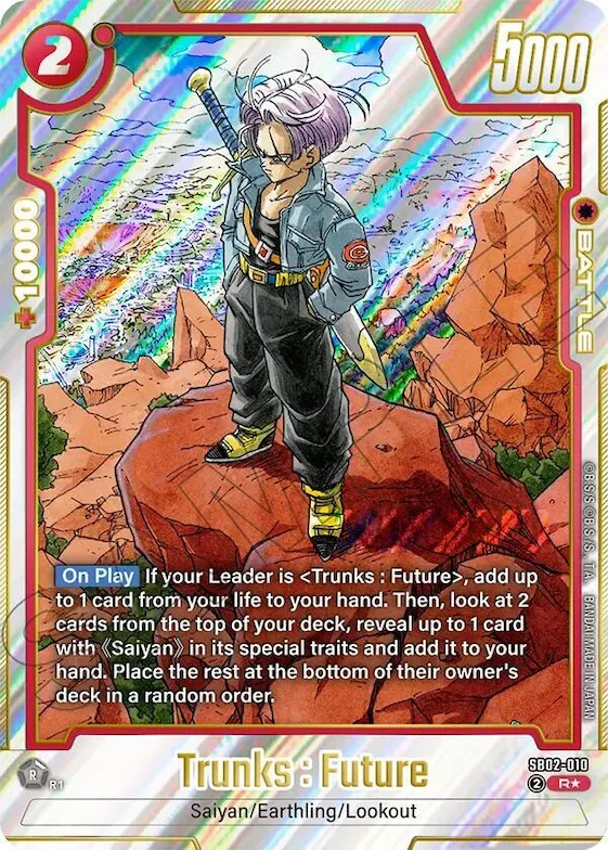 Trunks : Future - SB02-010 (Alternate Art) #sb2-010 – Manga Booster 02