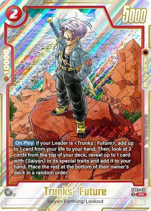 Trunks : Future - SB02-010 (Alternate Art) #sb2-010 – Manga Booster 02