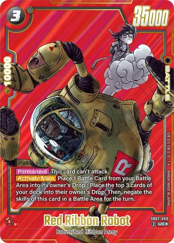 Red Ribbon Robot (Alternate Art) #sb2-060 – Manga Booster 02