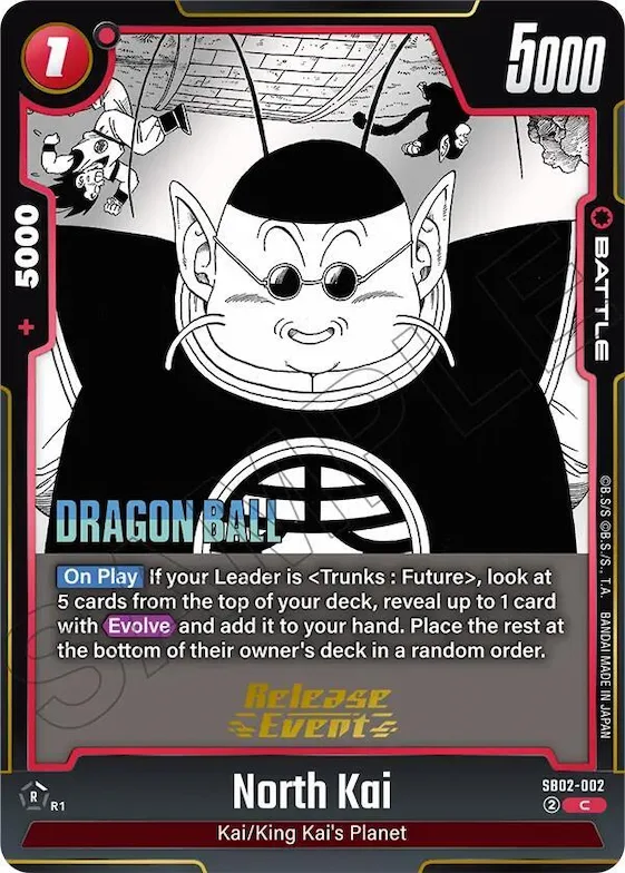North Kai #sb2-002 – Manga Booster 02 Release Event Cards