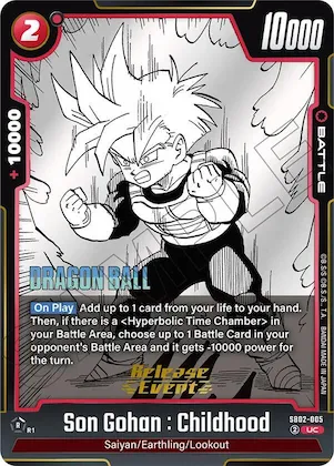 Son Gohan : Childhood - SB02-005 #sb2-005 – Manga Booster 02 Release Event Cards