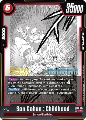 Son Gohan : Childhood - SB02-007 #sb2-007 – Manga Booster 02 Release Event Cards
