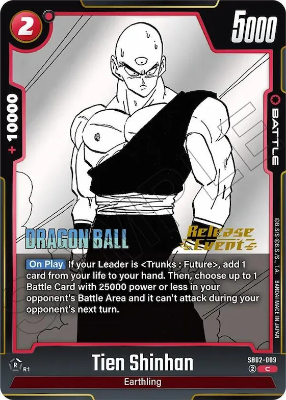 Tien Shinhan #sb2-009 – Manga Booster 02 Release Event Cards