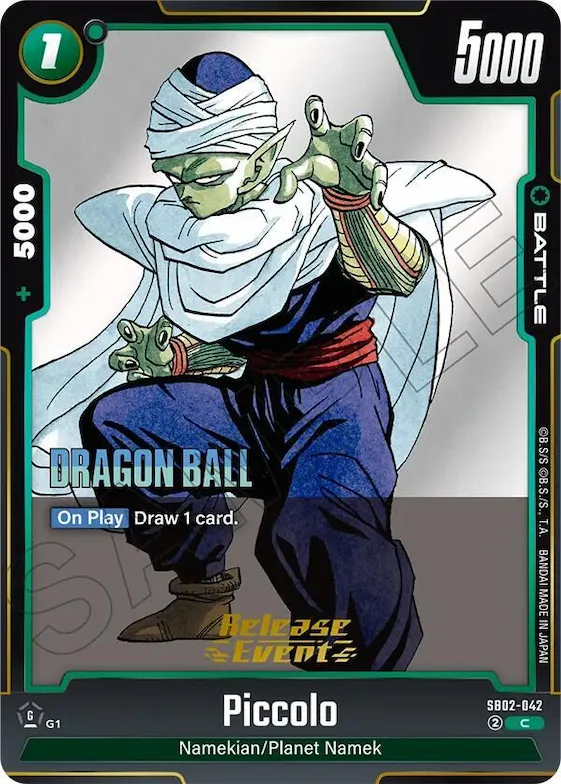 Piccolo - SB02-042 #sb2-042 – Manga Booster 02 Release Event Cards