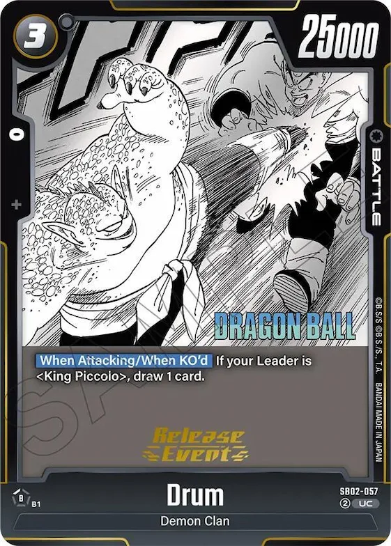 Drum #sb2-057 – Manga Booster 02 Release Event Cards