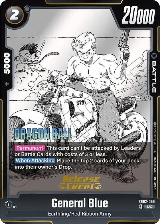 General Blue #sb2-059 – Manga Booster 02 Release Event Cards