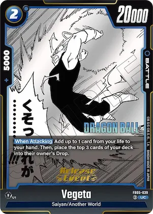 Vegeta - FB05-039 #fb5-039 – Manga Booster 02 Release Event Cards