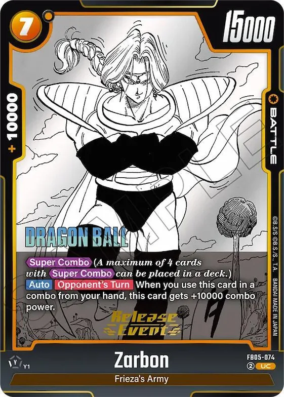 Zarbon - FB05-074 #fb5-074 – Manga Booster 02 Release Event Cards