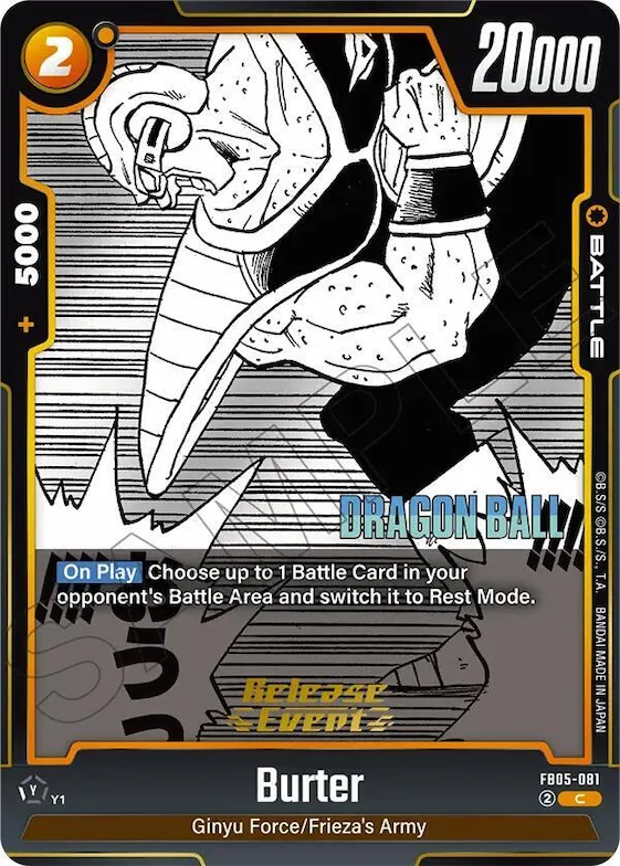 Burter #fb5-081 – Manga Booster 02 Release Event Cards